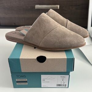 TOMS Jade Dune Suede Slip-On Mules Women’s Sz 7